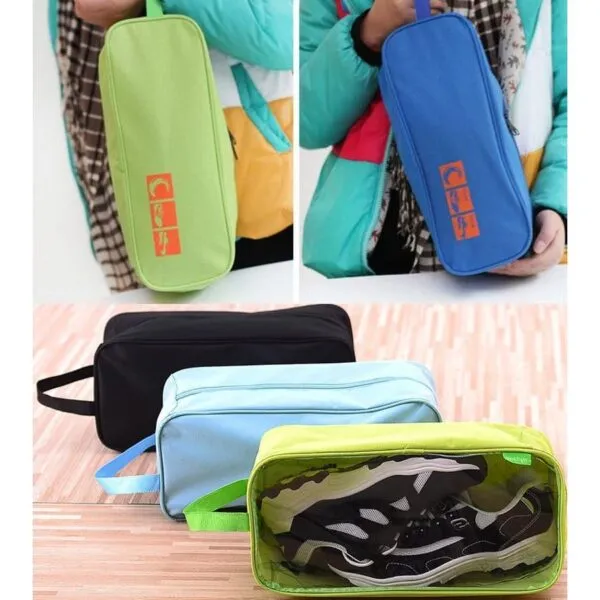 Portable Travel Shoes Organizer Storage Bag (random Color)