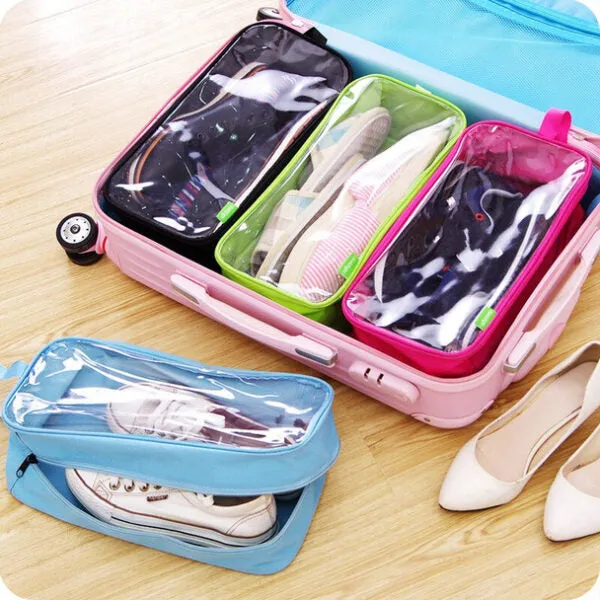 Portable Travel Shoes Organizer Storage Bag (random Color)