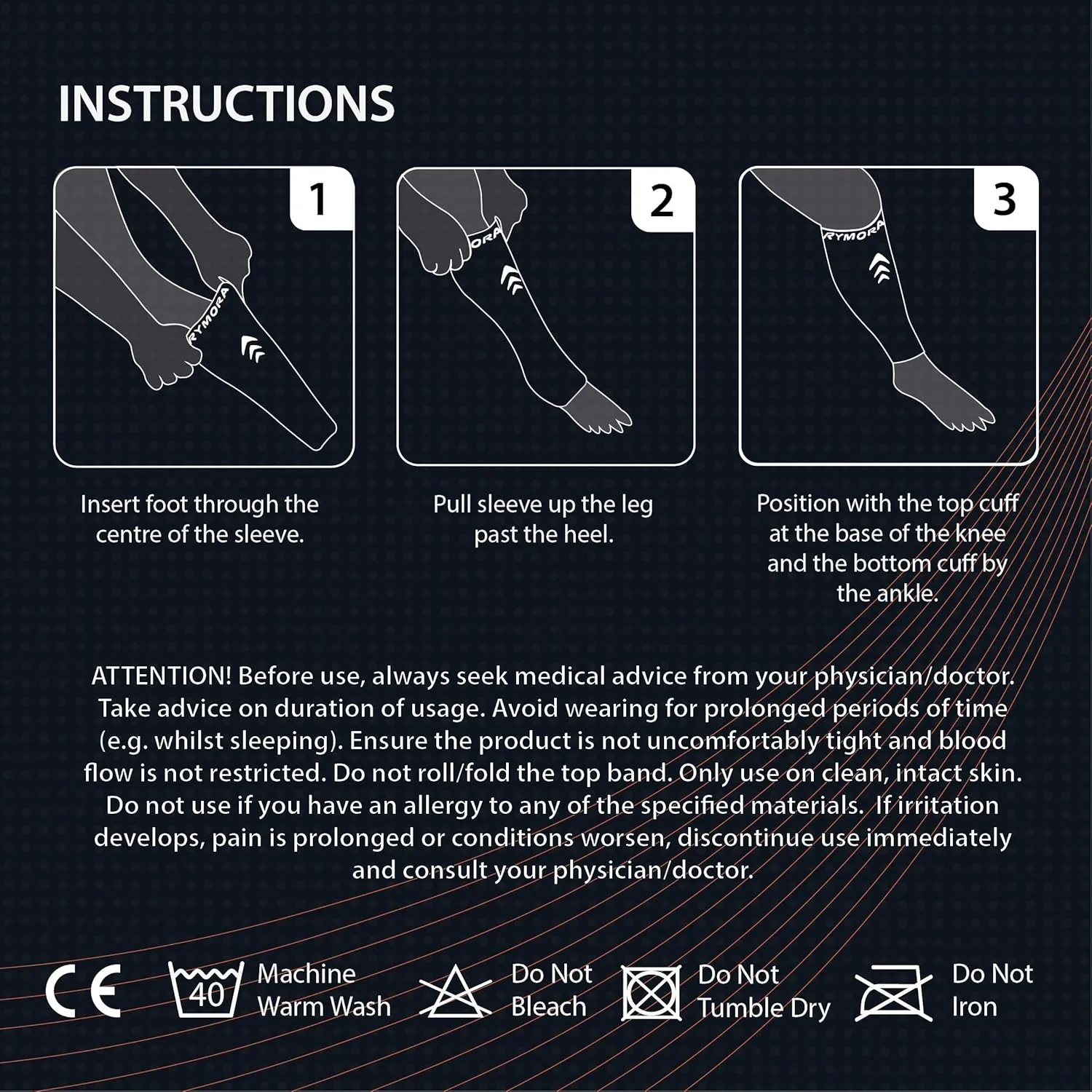 Rymora Calf Compression Sleeves Men Women - Leg Compression Sleeve Footless Socks - Shin Splint Relief Fitness Running