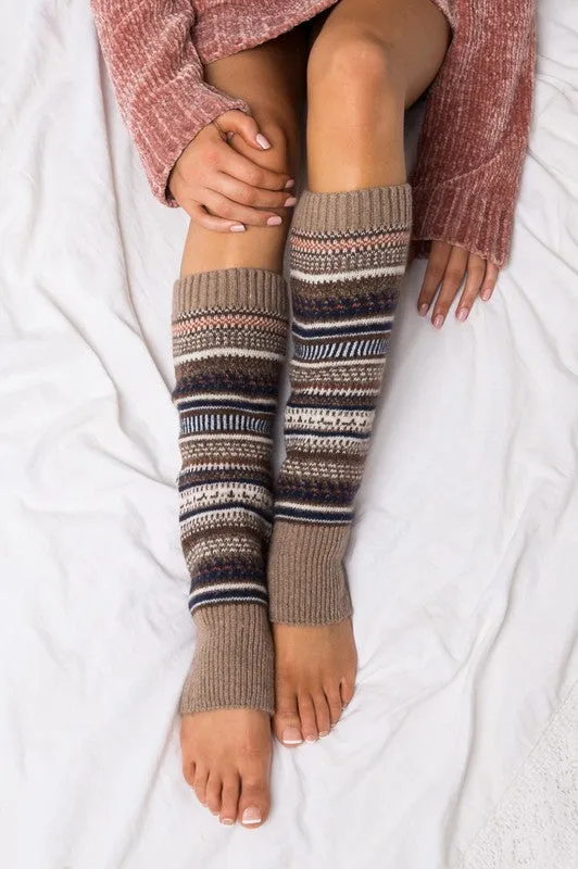 Short Fairisle Leg Warmers