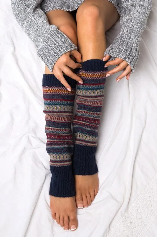 Short Fairisle Leg Warmers