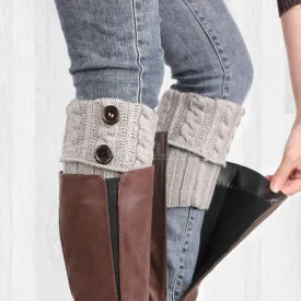 Short Knitted Leg Warmers