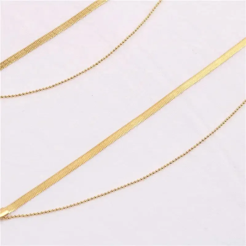 Snake Bone Anklet Bracelet: Geometric Titanium Steel Anklet - Hypoallergenic & Tarnish-Resistant