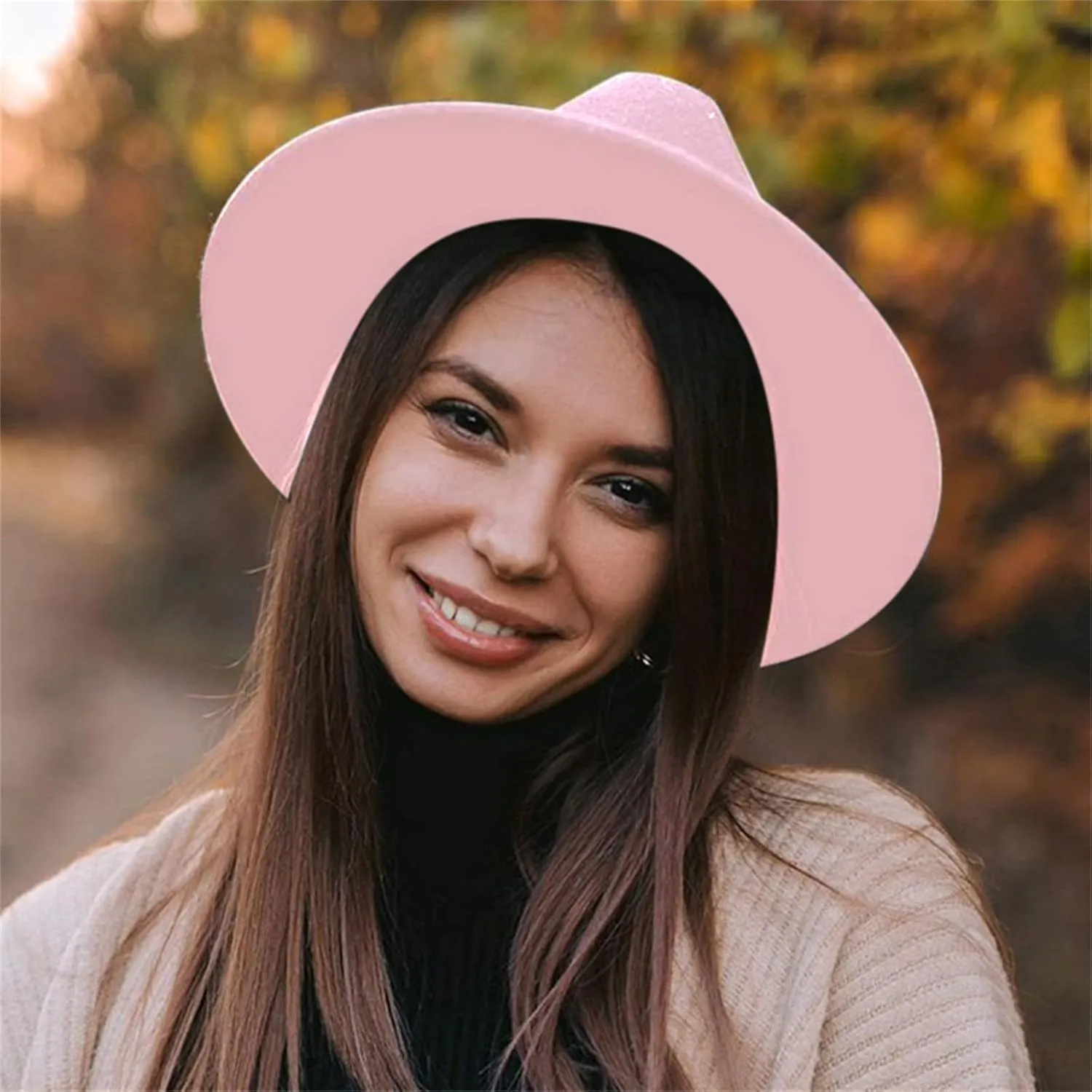 Solid Fedora Hats for Mens/Womens Fedora Hats Wide Brim Fedora Hats Rancher Hat