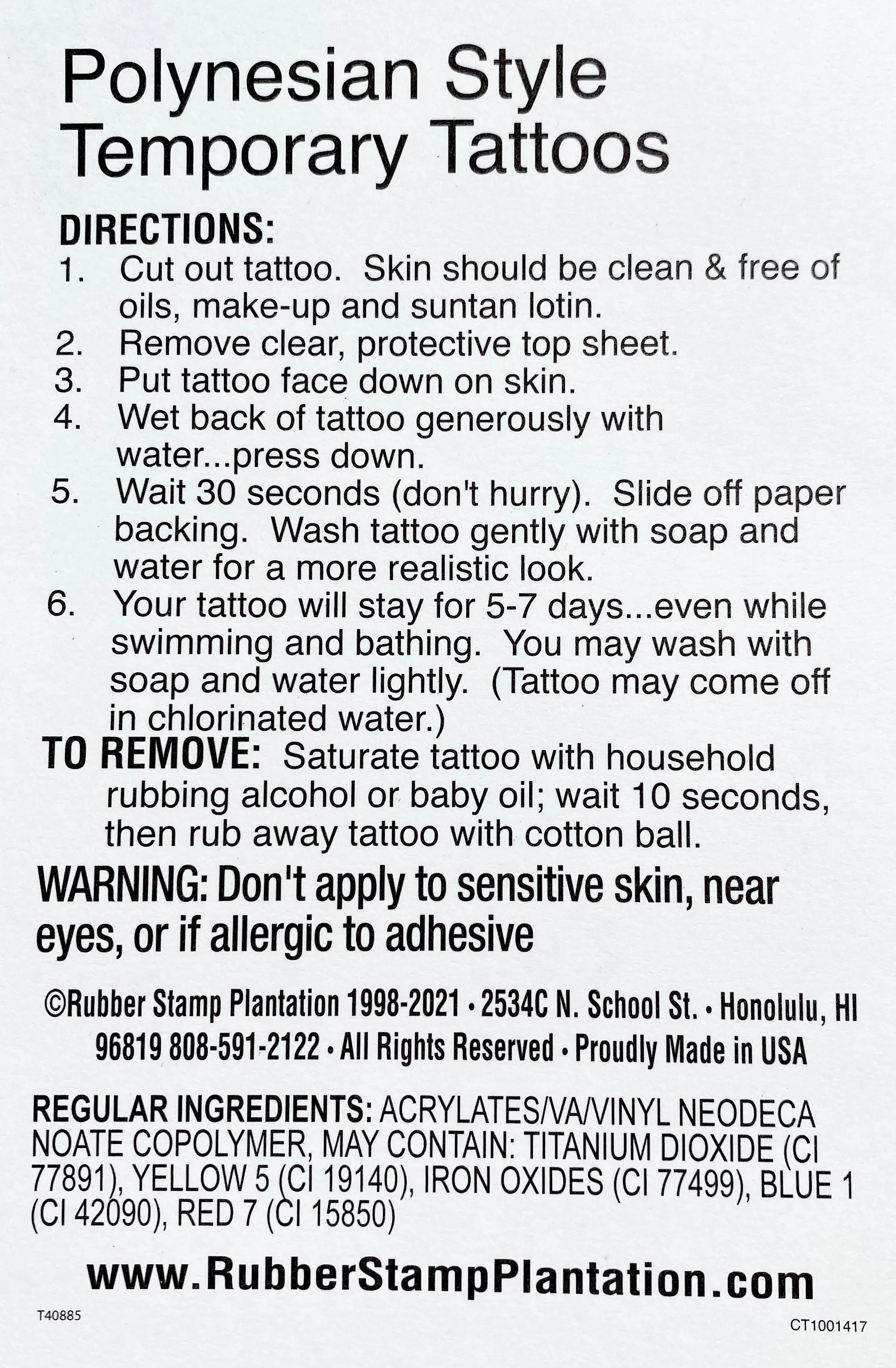 T4 Tattoos #3004