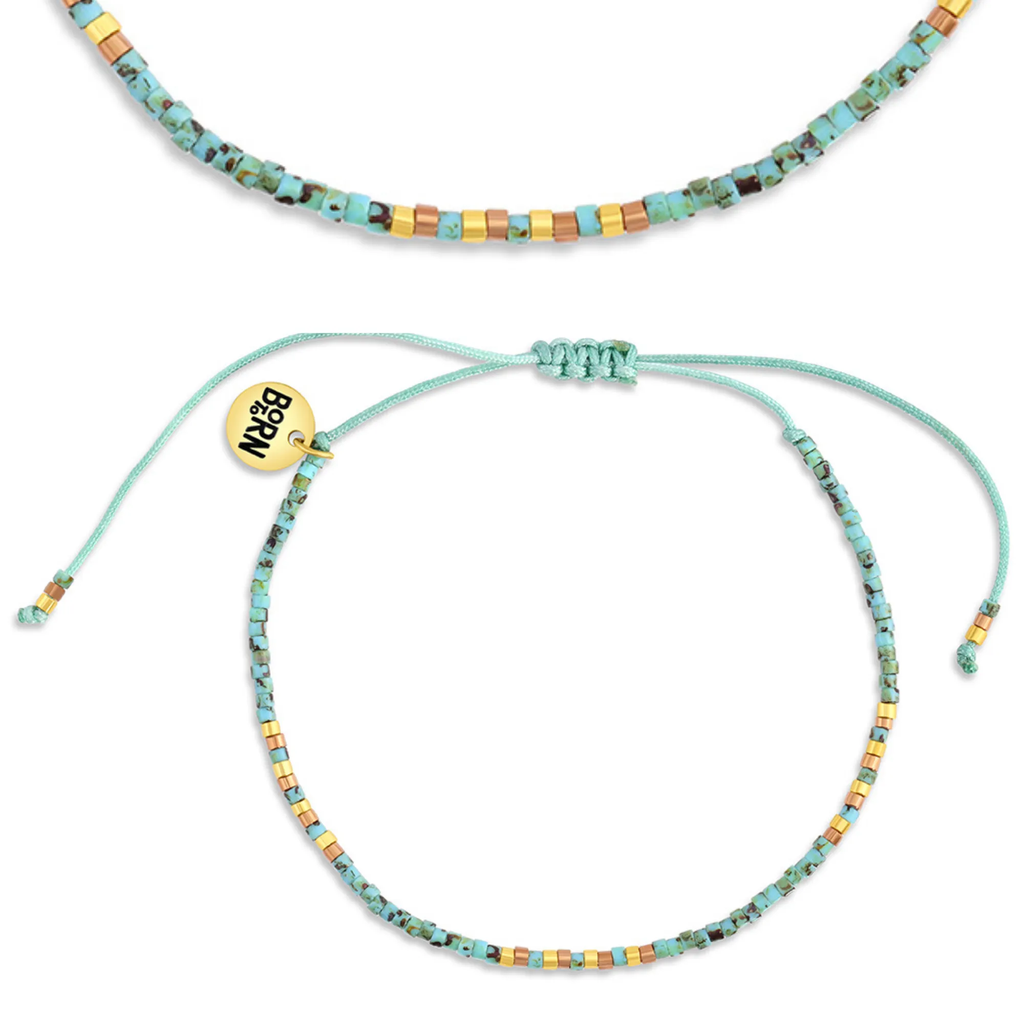 Tidepool Adjustable Beaded Bracelet