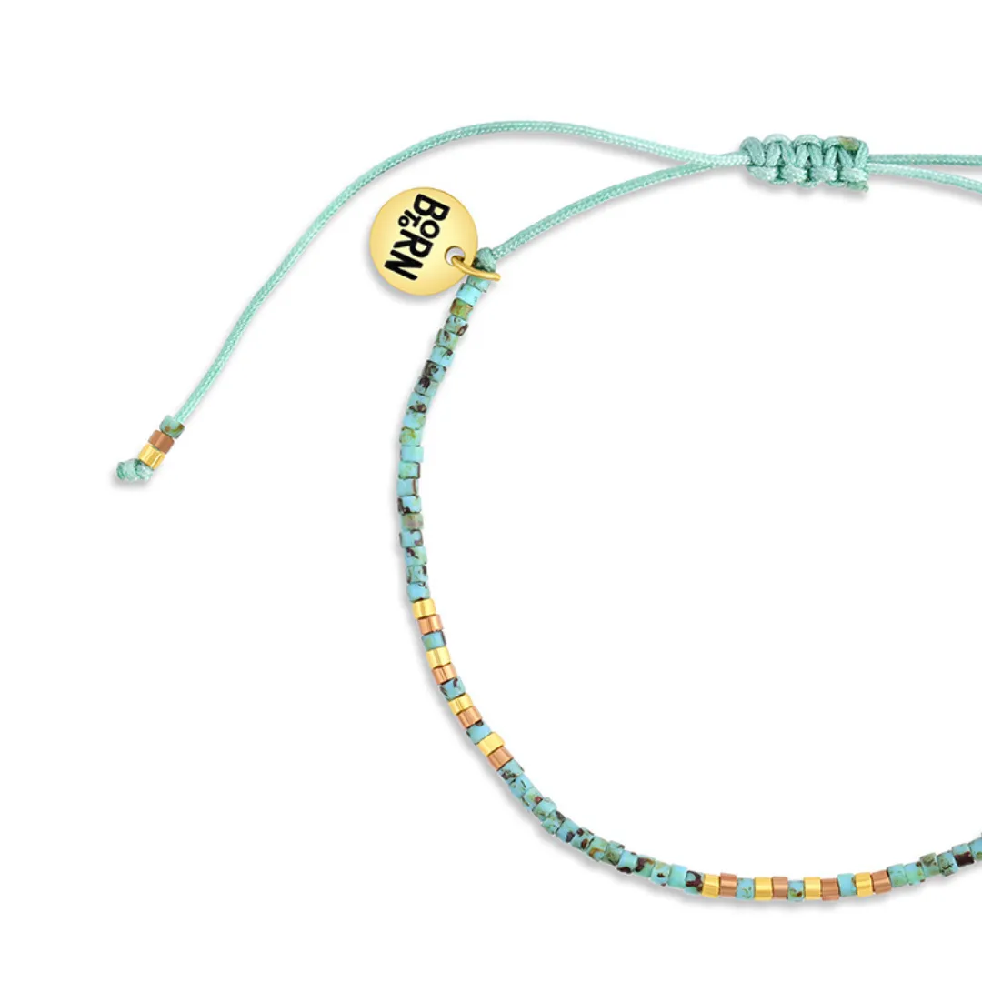 Tidepool Adjustable Beaded Bracelet