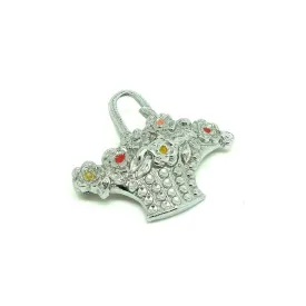 Vintage 1930's Basket of Flowers Faux Marcasite Brooch