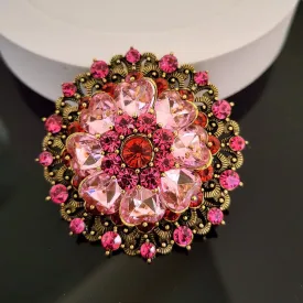 Vintage Rhinestone Crystal Brooch Pins for Wedding Party Bridal Dress & Coat Decoration Jewelry Gifts for Women
