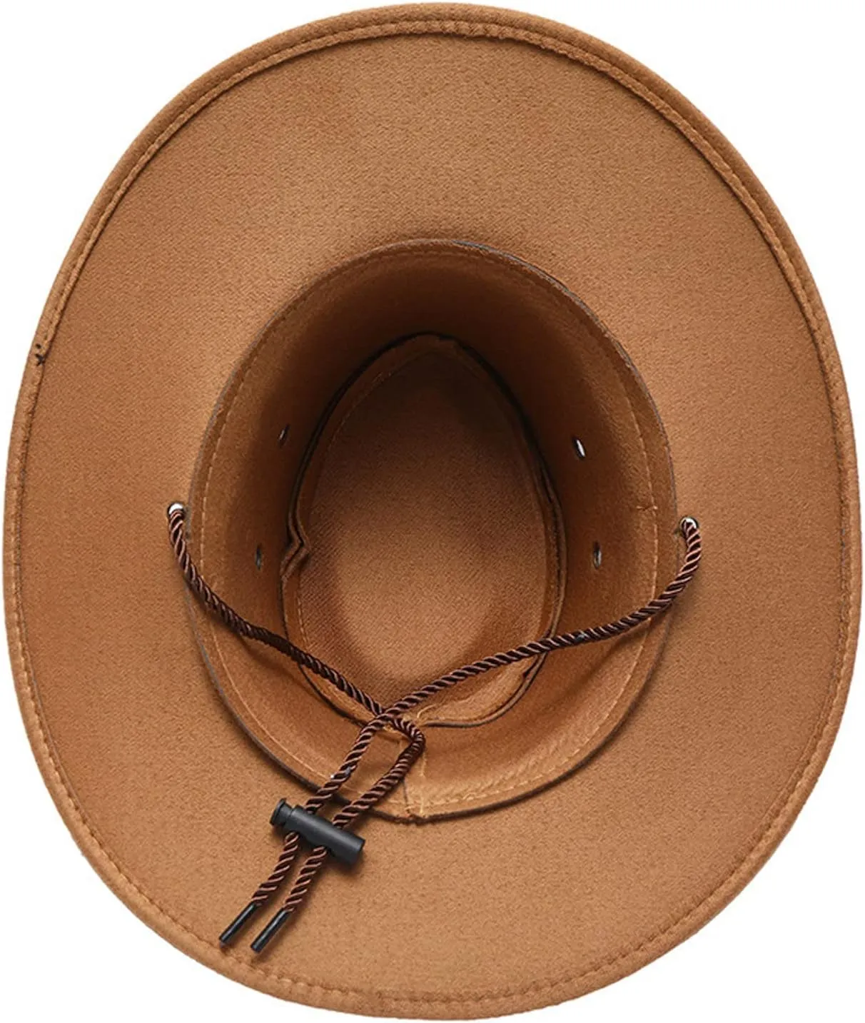 Women Men Classic Felt Wide Brim Western Cowboy Cowgirl Hat with Belt Buckle Outdoor Wide Brim Panama Hat