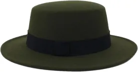Women Men Wide Brim Fedora Hat for Festival Boater Flat Top Hats for Party Wedding