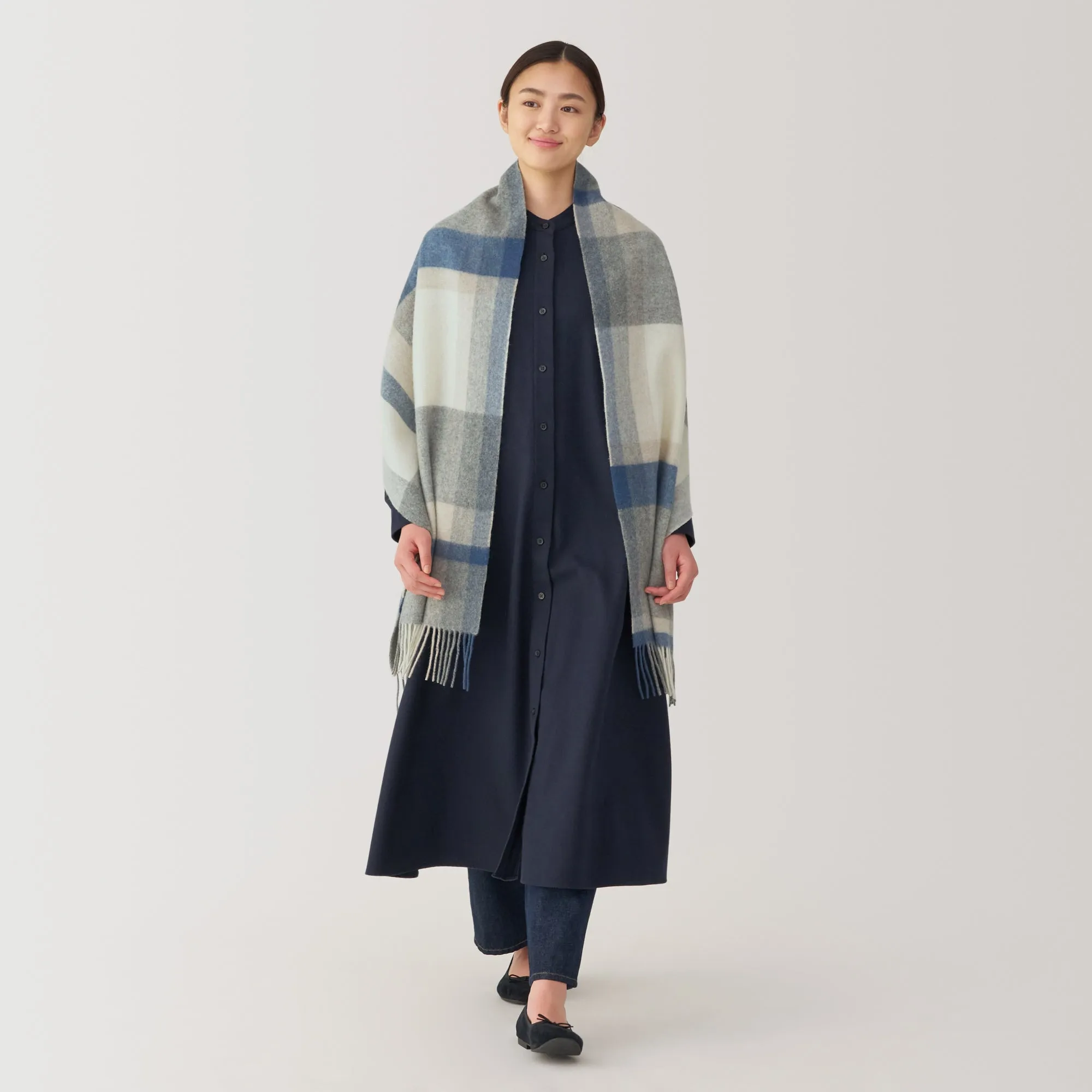 Wool Blanket Patterned Stole