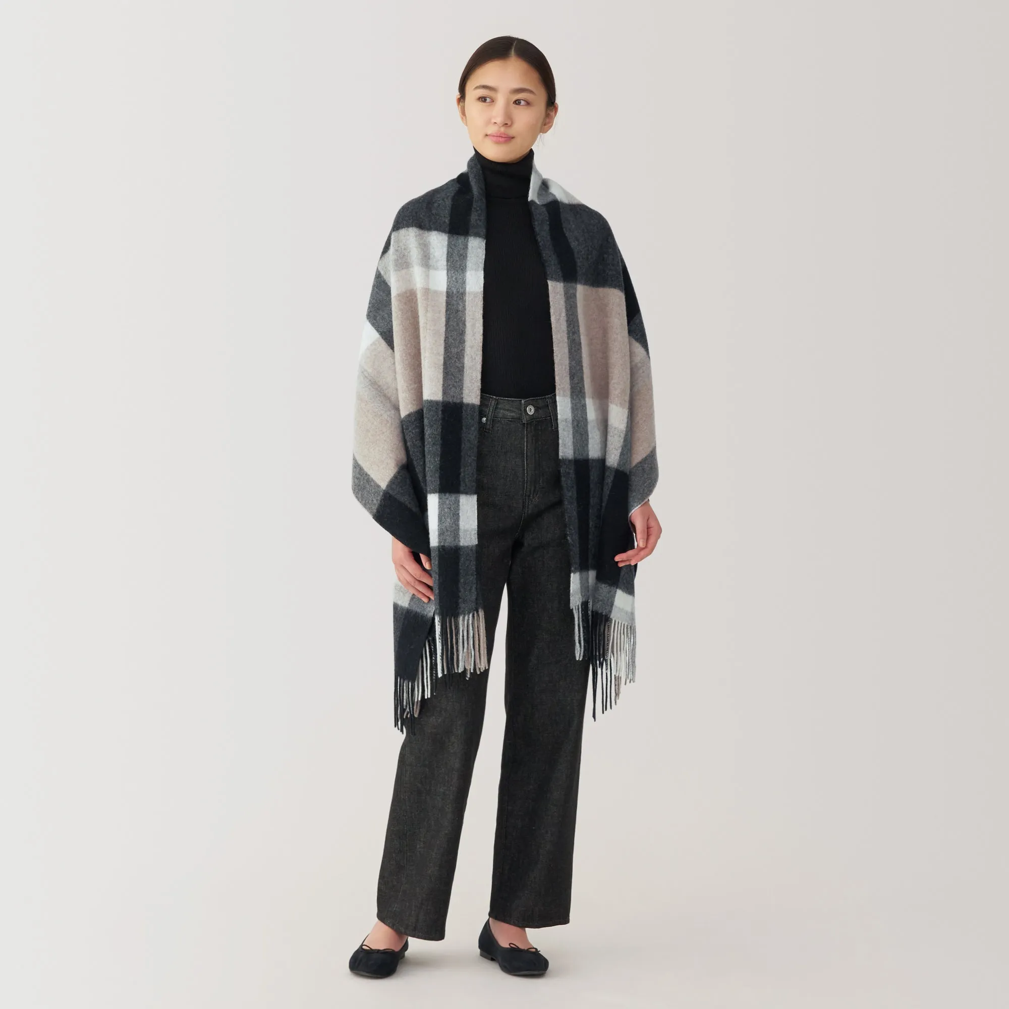 Wool Blanket Patterned Stole