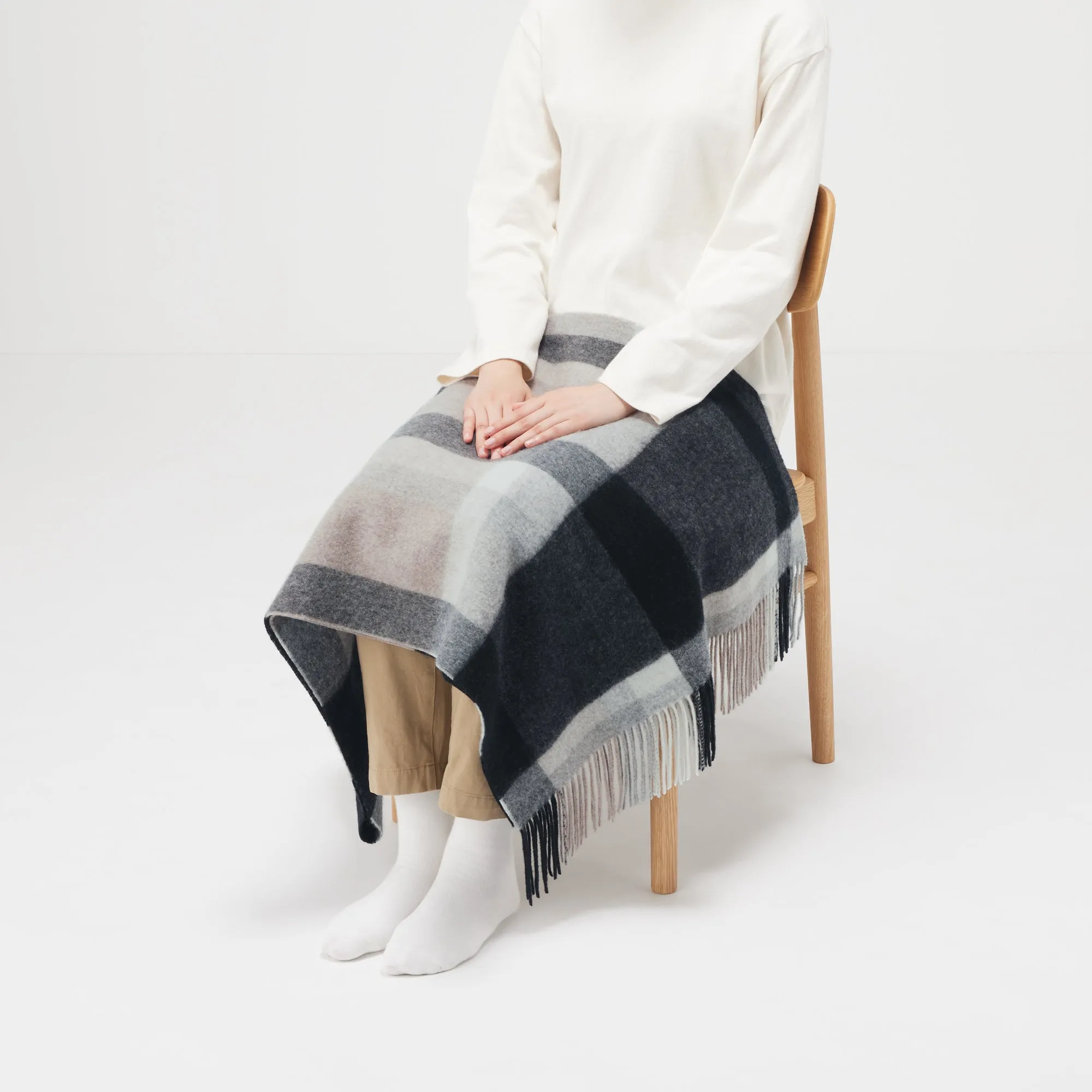 Wool Blanket Patterned Stole
