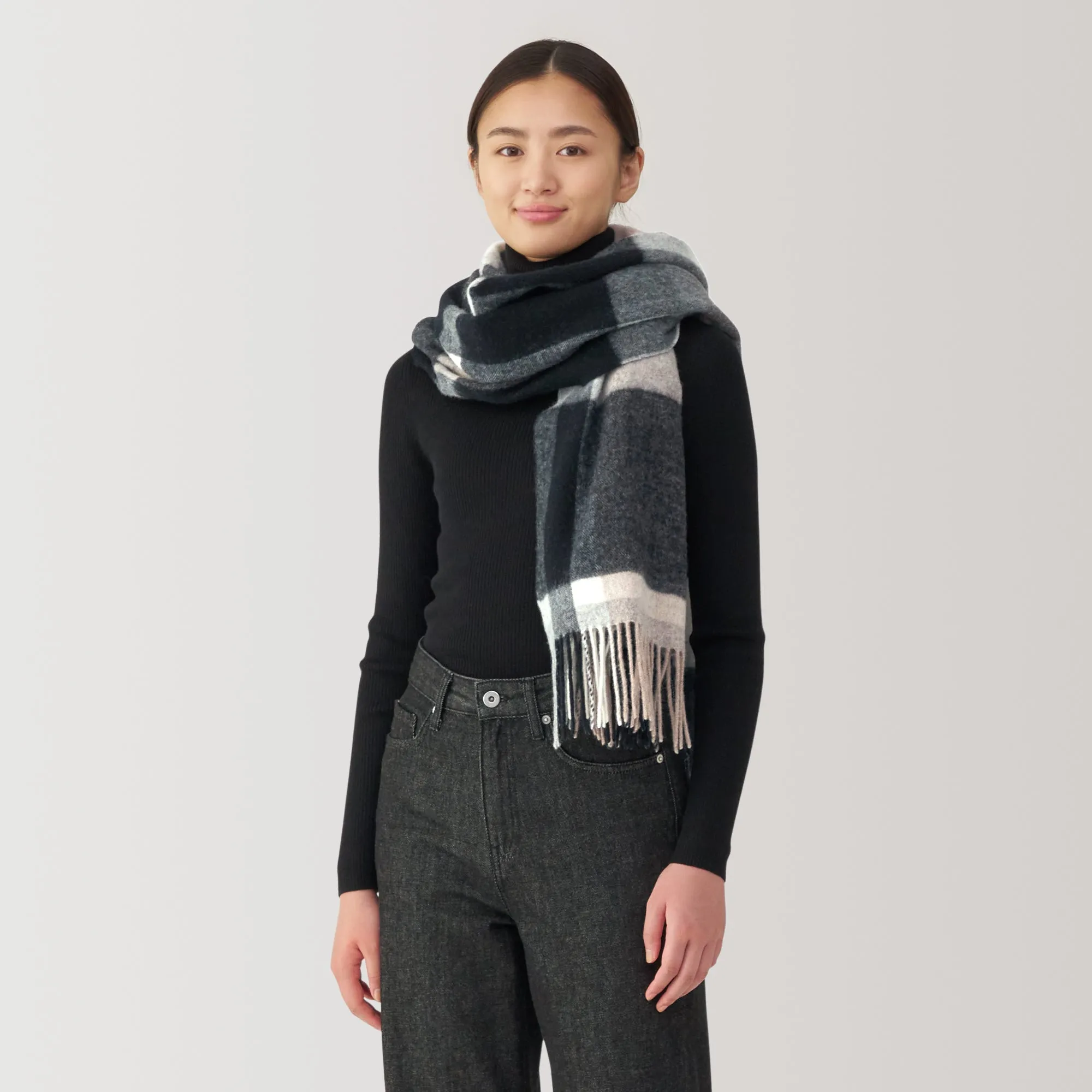 Wool Blanket Patterned Stole