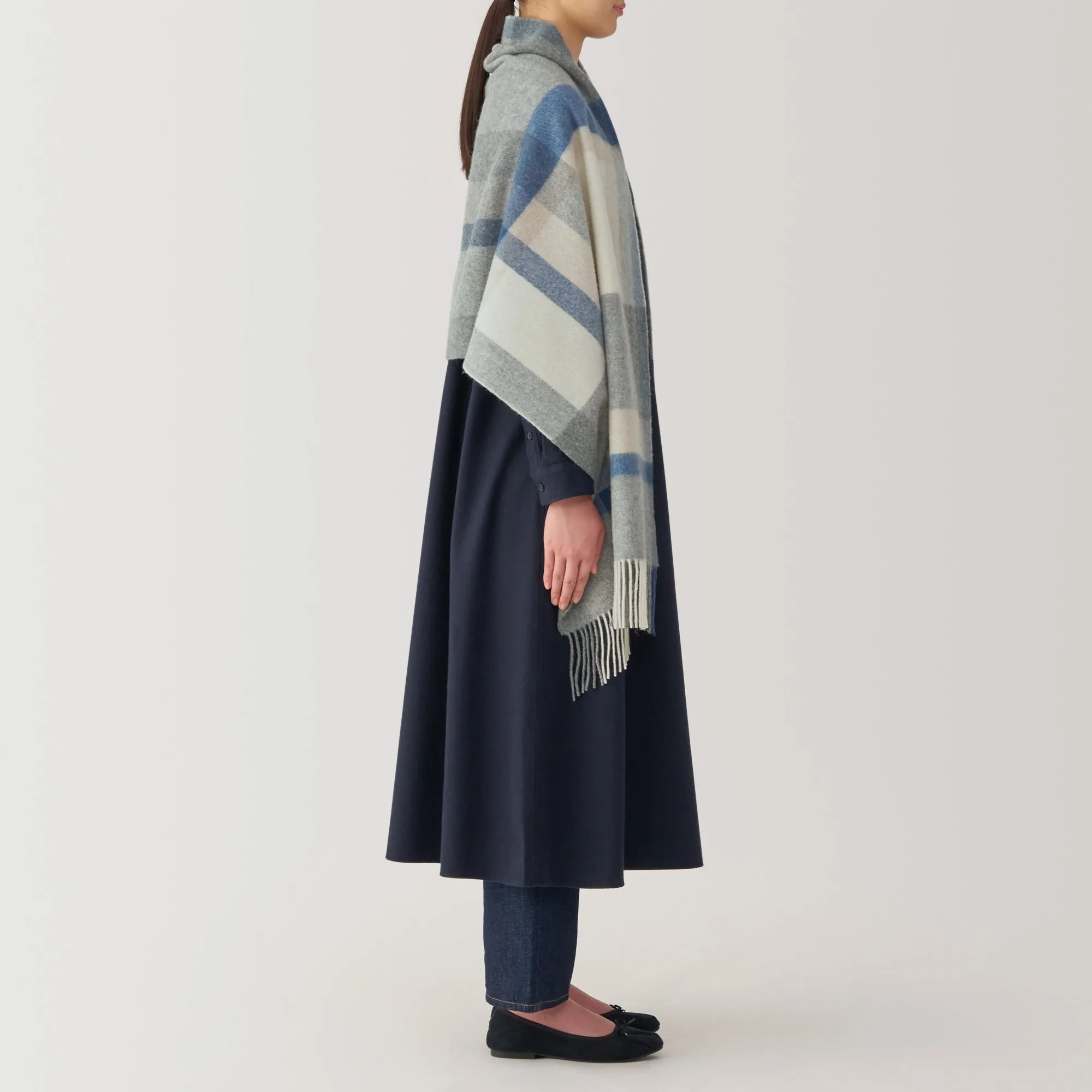 Wool Blanket Patterned Stole