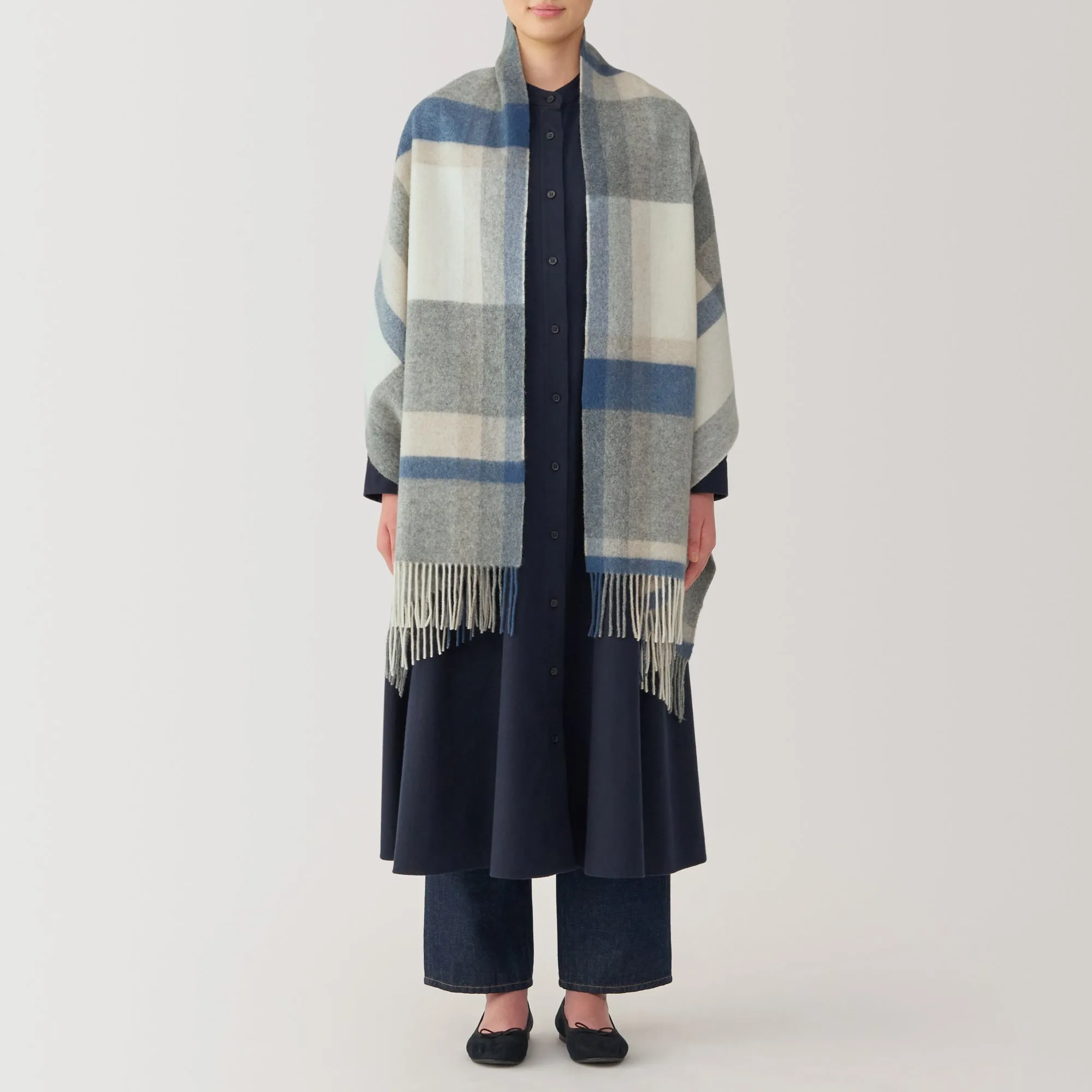 Wool Blanket Patterned Stole