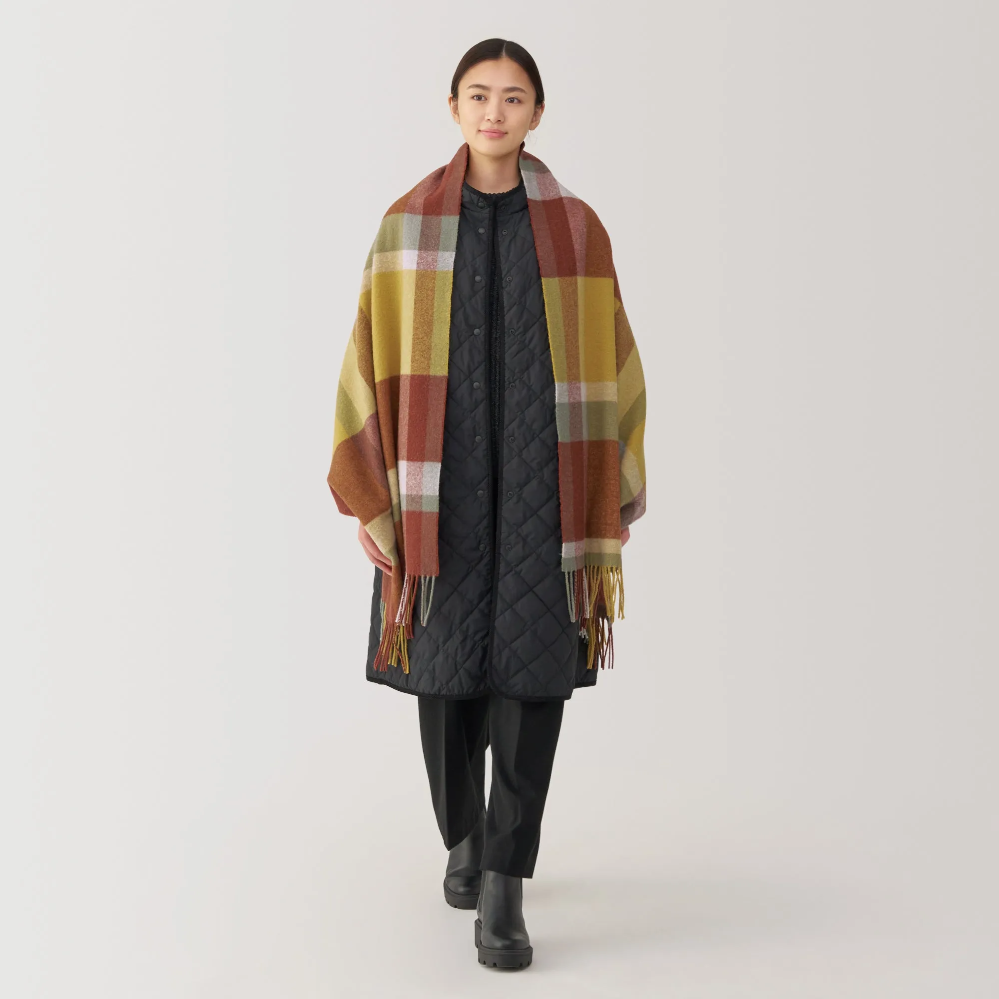 Wool Blanket Patterned Stole