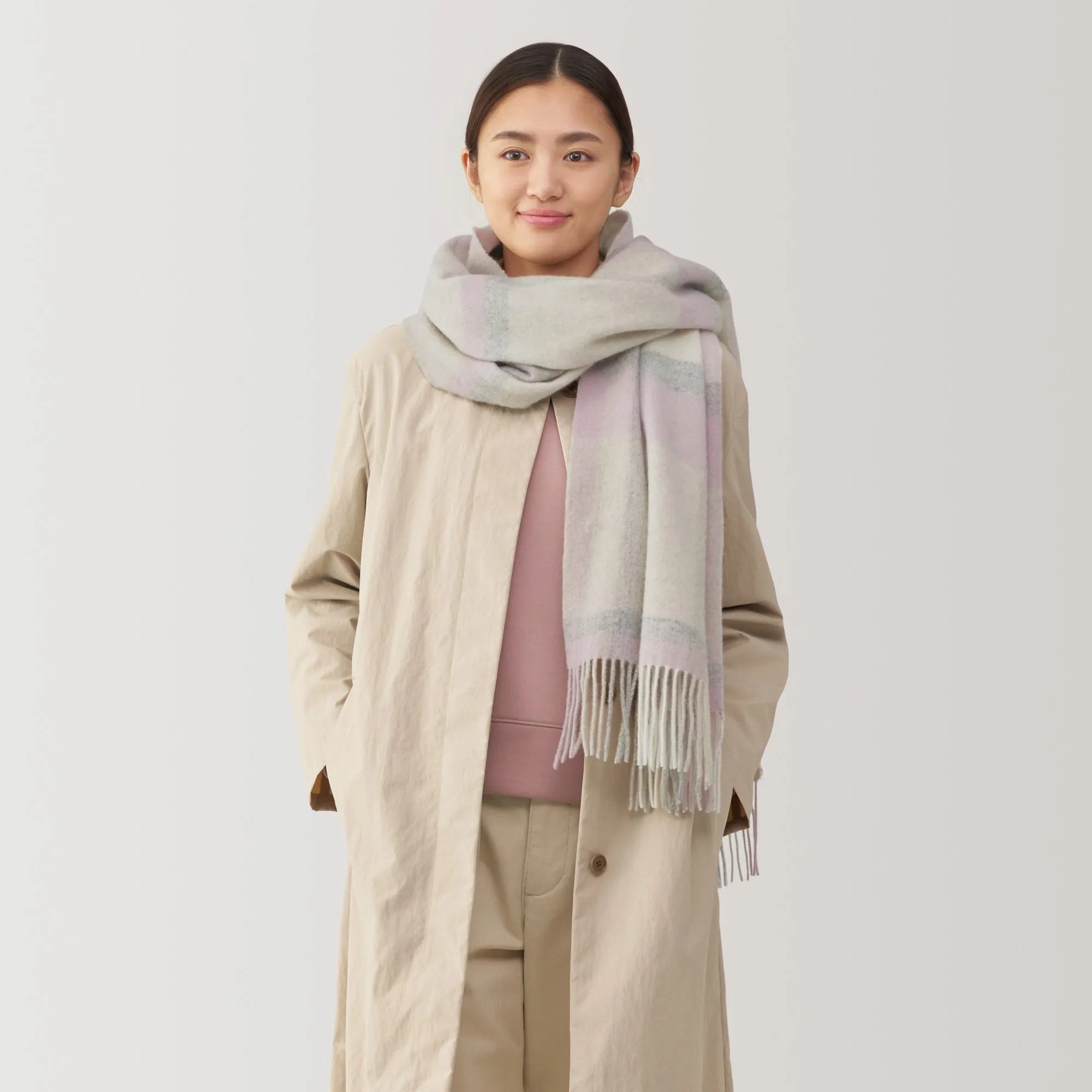 Wool Blanket Patterned Stole