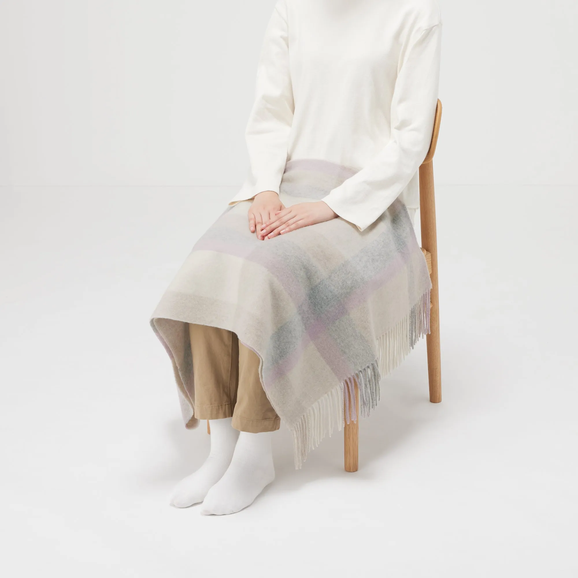 Wool Blanket Patterned Stole