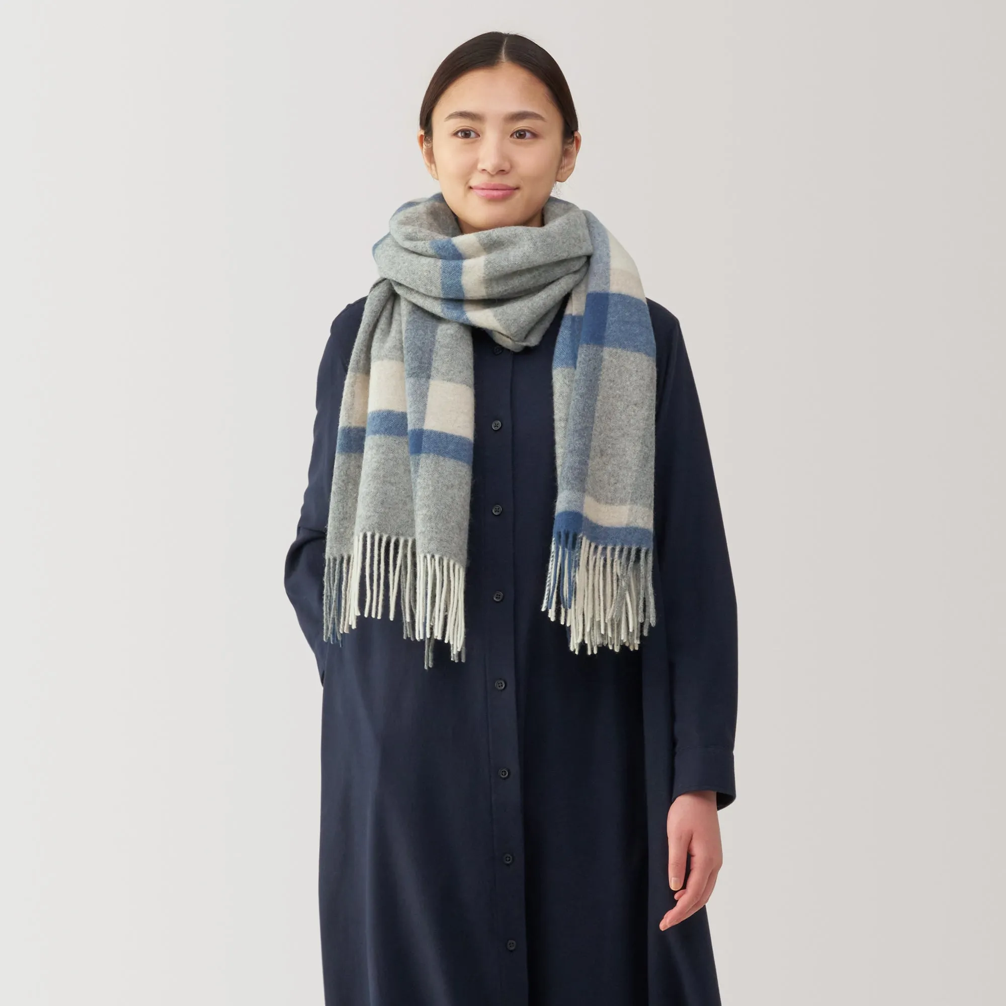Wool Blanket Patterned Stole