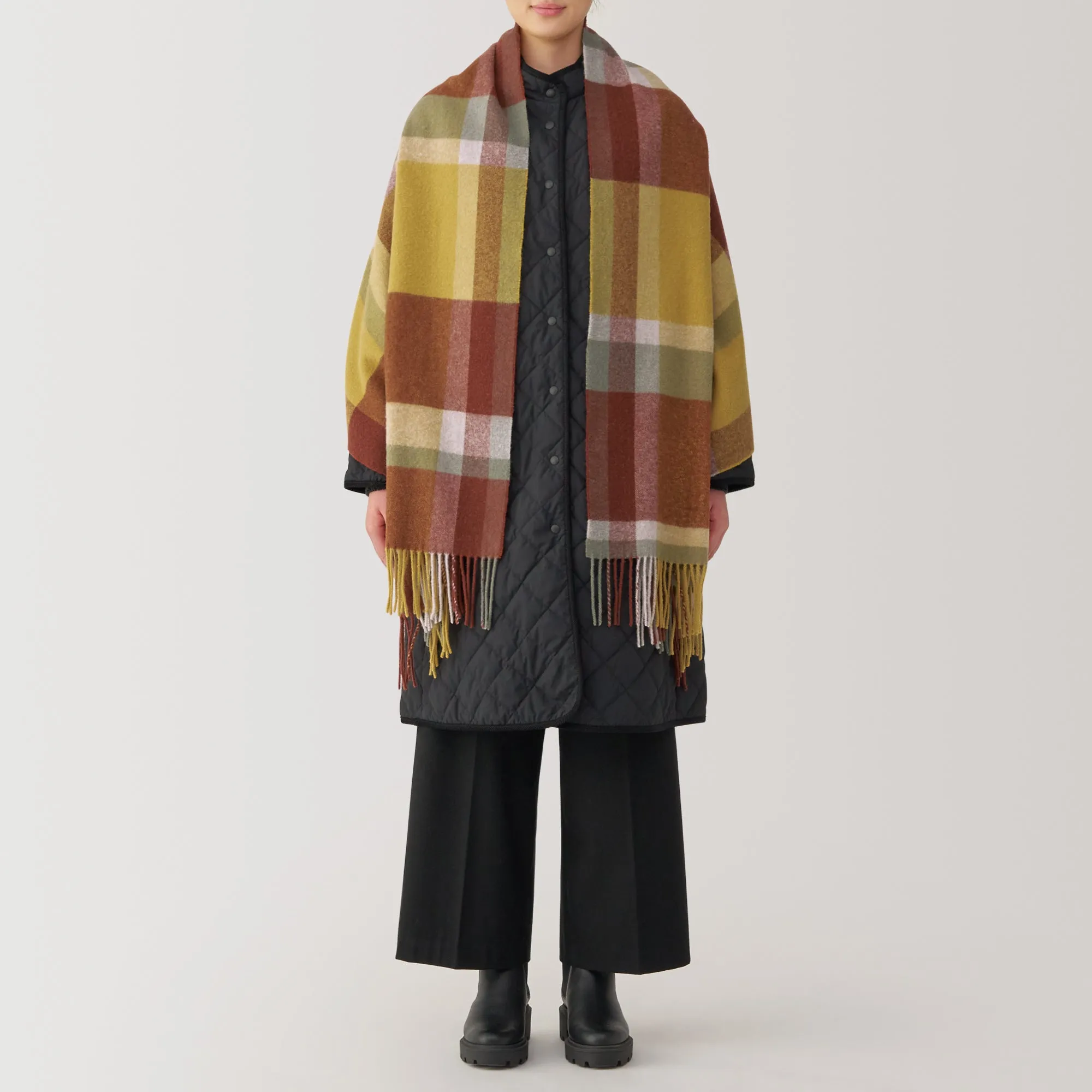Wool Blanket Patterned Stole