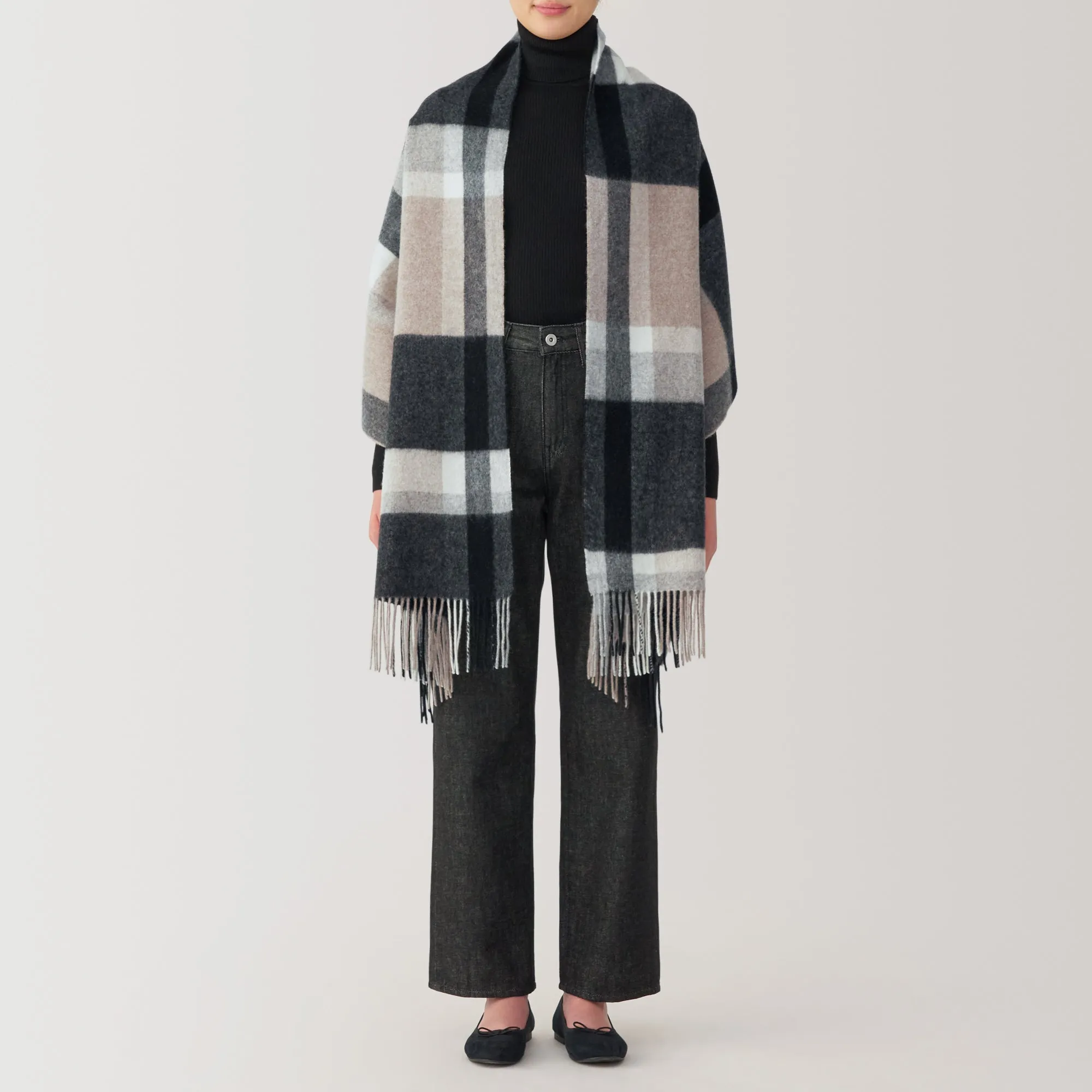 Wool Blanket Patterned Stole