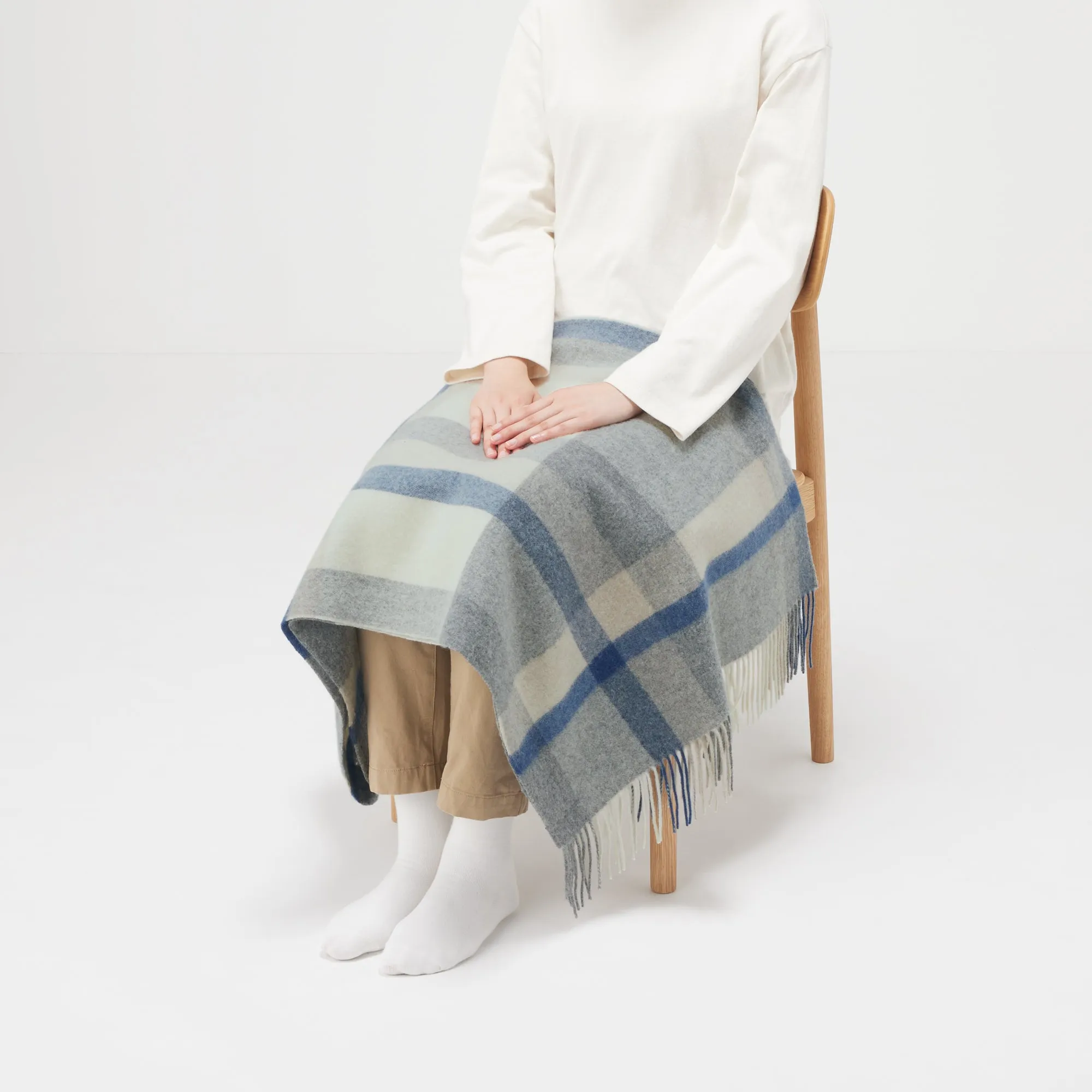 Wool Blanket Patterned Stole